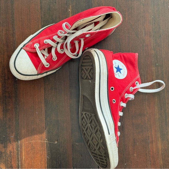 Converse All Star Red High-Tops - Picture 2 of 4